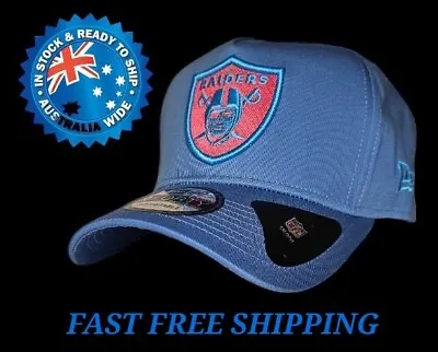 Oakland Las Vegas Raiders Nfl New Era 9forty Light Blue Snapback Cap Hat La Nba  • $35