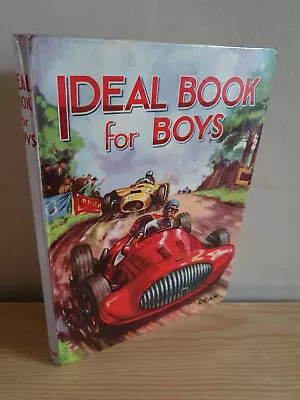 IDEAL BOOK FOR BOYS - Racing Car Cover - Circa 1963 - Dean & Son • £4.99