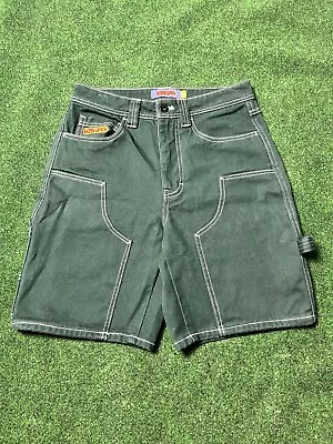 Empyre Double Knee Carpenter Shorts Dark Green Men’s Size 28 Skater Grunge  • $34.99