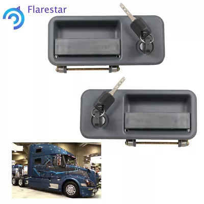 For Volvo VNL Truck Door Handle With Locks Set Kit Outside Exterior 20398466 • $42.80