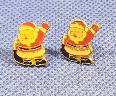 Santa Claus Earrings Vintage Christmas  • $3.19