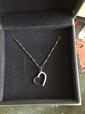 Silver Heart Necklace (boxed) Warren James • £15