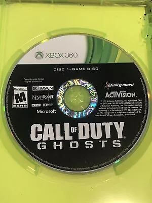 Call Of Duty: Ghosts (Xbox 360 2013) GAME DISC 1 W/ Mismatched Case • $0.99