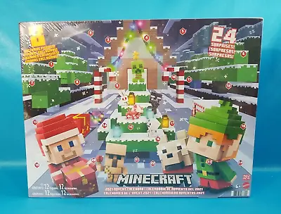 Minecraft ADVENT CALENDAR With 12 Mini Figures Christmas Holiday 2021 NEW HBB20 • $55.70