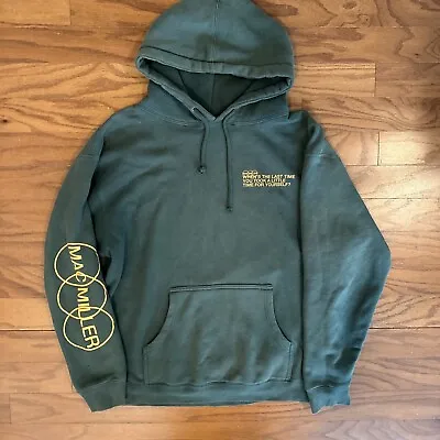 Mac Miller TAKE A LITTLE TIME HEAVYWEIGHT GREEN HOODIE Size L Large 2019 Graphic • $65