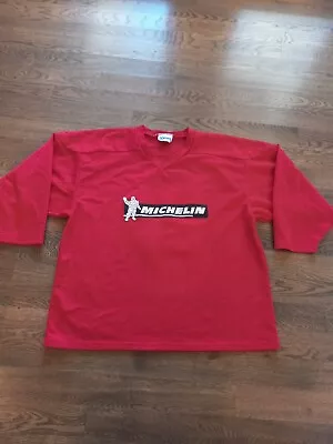 Vintage Michelin Mesh Jersey 10 By KOBE Long Sleeve 2XL XXLarge Bib Bibendum • $59.99