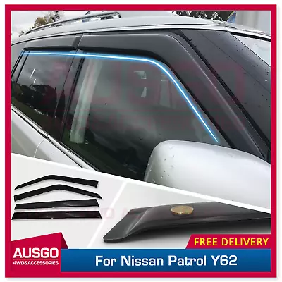 AUSGO Luxury Weather Shields For Nissan Patrol Y62 2012-Onwards Weathershields • $65.31