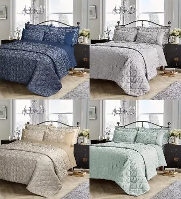 Jacquard Luxurious Duvet Cover Sets Bedding Sets / Bed Spreads All Sizes • £34.99