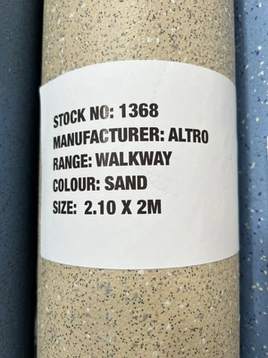 £60 • Buy ALTRO WALKWAY NON-SLIP SAFETY FLOORING ROLL END BARGAIN 2.10 X  2m  1368