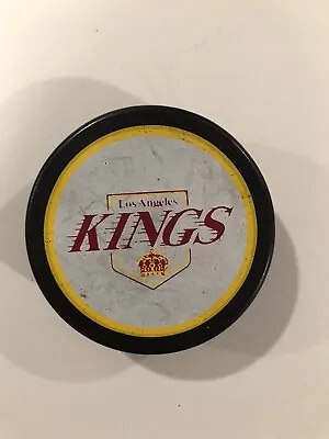 Los Angeles Kings NHL Vintage Czechoslovakia Screened Souvenir Puck Circa 1980’s • $17.99