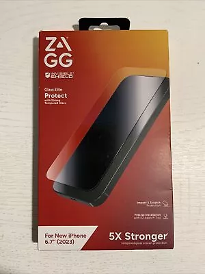 🆕 ZAGG Invisible Shield Glass Elite 5X Stronger Screen Protector IPhone 6.7 • $18.99