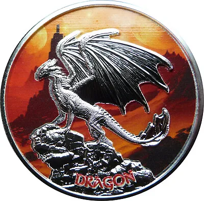 $144 • Buy 2020 Niue $2 Dragon - 1 Oz Silver Colorized - ANCS PF70 