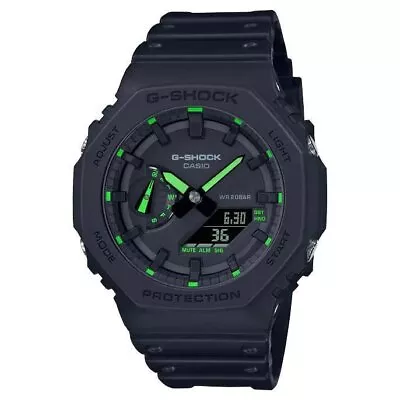 Casio G Shock Ga-2100-1a3 Black Neon Accent Analogue&digital Wr 200m Brand New • $158.50