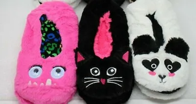 Minicci Slippers Soft Sole - Animals Pandas Pink Monster - Womens Sizes 5-7.5 • $9.97