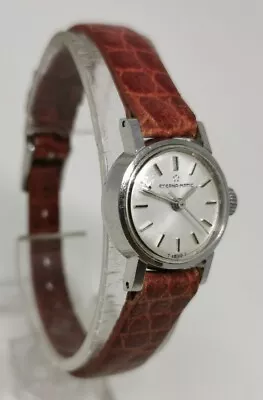 £55 • Buy Vtg 1960s Eterna Matic Automatic Chrome Cased 20mm Ladies Wrist Watch & Buckle