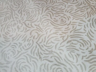 £29.45 • Buy Vtg 1950s Partial Wallpaper Roll ~ Petite Tan Floral Swirl