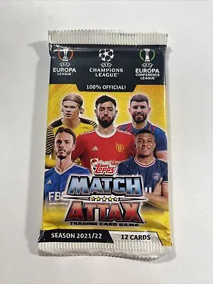 2021/22 Topps Match Attax UEFA Champions League Soccer Sealed Pack - 12 Cards • $4.95