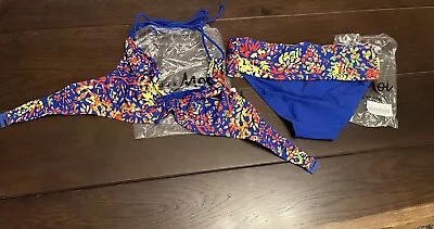 Pour Moi Underwired Bikini 34DD Top/Size 10 Bottoms BNWT • £4.99