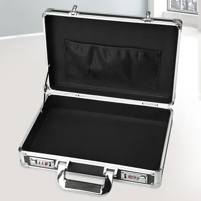 Aluminum Hard Case Box Briefcase Toolbox Storage Box Cases Black Carrying Cases  • $56.74