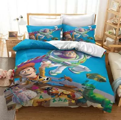 £7.20 • Buy Kids Bed Set Toy Story Quilt Donna Duvet Cover Single Double Queen Size