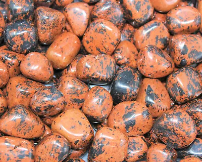 Mahogany Obsidian Tumbled Stones: Choose Ounces Or Lb Bulk Wholesale Lots • $7.50