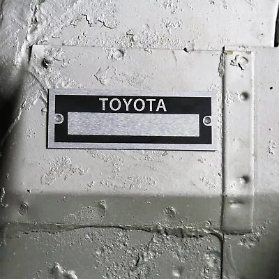 Toyota Custom ID Plate Vehicle Serial Number # Data Tag Supra JDM Forerunner GTS • $46.69