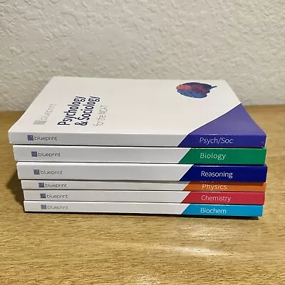 Blueprint MCAT Review Books All 6 Books 2020 Revision 2.1 EUC • $49.99