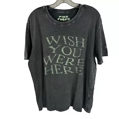 Lucky Brand Pink Floyd Wish You Were Here T-Shirt Size XL Vintage Inspired Gray • $16.99