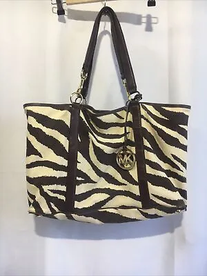 Michael Kors Zebra Print Tote Purse • $25.47