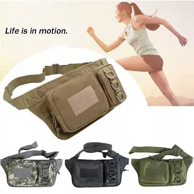 Mens Shoulder Bag Hiking Waist Belt Pouch Anti-theft Pocket Mobile Phone Pack US • $12.99