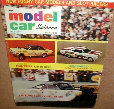 Model Car Science May 1967 Magazine Table Top Slot Car Racing Original • $19.99