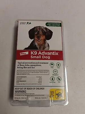 Elanco K9 Advantix Small Dog 4-10 LBS ~ 2 Monthly Doses • $17.48