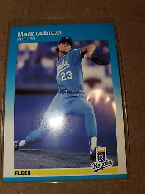 1987 Fleer Baseball Card #368 Mark Gubicza • $1.35