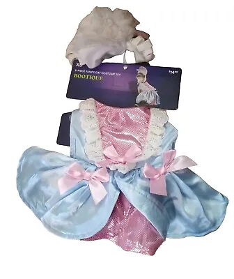 Funny Marie Antoinette Cat Costume Party Sz Extra Small XS Off W Heads Halloween • $5.99