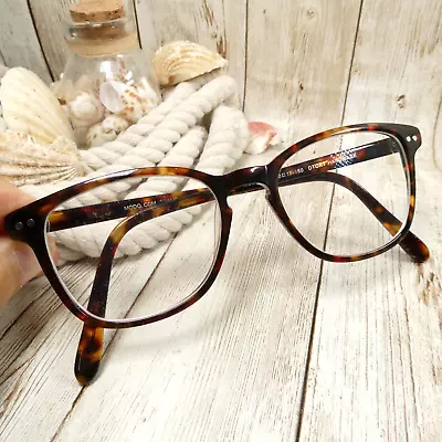 Modo Dark Tortoise Round Eyeglasses FRAMES - Mod.6502 50-19-150 Japan • $94.96