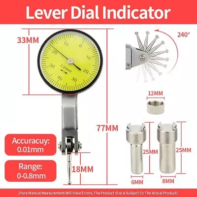 Dial Indicator Magnetic Holder Micrometer Bore Gauge Magnetic Stand Measure Tool • $18.91