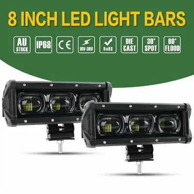 8Inch LED Work Light Bar Flood Spot Beam Offroad 4WD SUV Driving Fog Lamp • $79.99