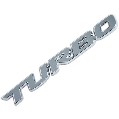 Chrome Metal Turbo Engine Race Motor Swap Emblem Badge For Trunk Hood Door A • $9.88