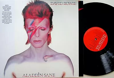 DAVID BOWIE- Aladdin Sane LP (2023 Half Speed 50th Anniversary Vinyl EX-) 1973 • £14.99