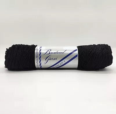 BRENTWOOD YARN BRENETTA Black Fingering 70% Superfine Wool 2oz 300 Yards 1 Skein • $6