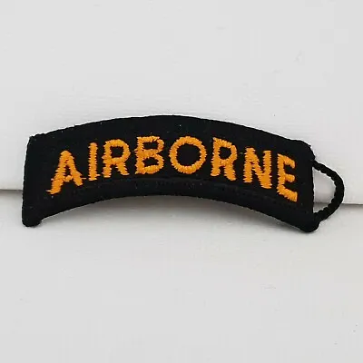 £5 • Buy US United Stats Army Airborne Shoulder Tab Glue Back Shoulder Sleeve Insignia