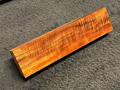 MASTER GRADE Hawaiian Curly Koa Billet Wood:  8  X 2  X 1  • $28