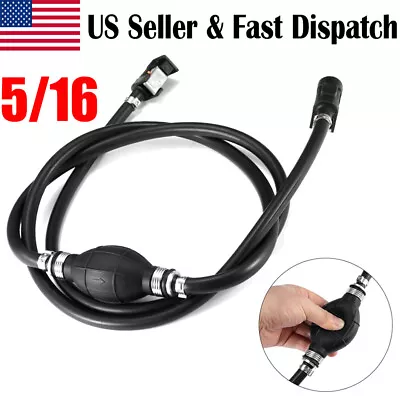 5/16 Fuel Line Hose Outboard Boat Motor Primer Bulb Fit Yamaha 8MM Connector New • $17.19