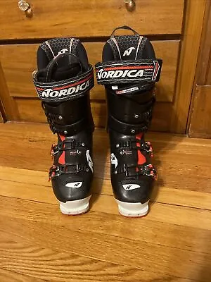 Nordica SpeedMachine 120 Ski Boots Size 27-27.5 InfraRed  - Red Black 315 MENS • $170