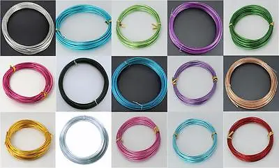 1mm Aluminium Craft Wire Choice Of Colours 2m 5m & 10m Rolls • £2.59