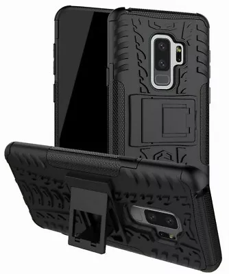 For Samsung Galaxy S9 S9+ Black Heavy Duty Strong Rugged Durable Case Cover • $15