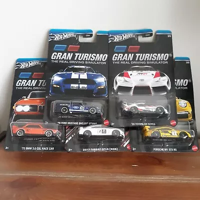 2024 Hot Wheels Grand Turismo Set Of 5 Supra Mustang Nissan GTR Porsche BMW NICE • $14.99