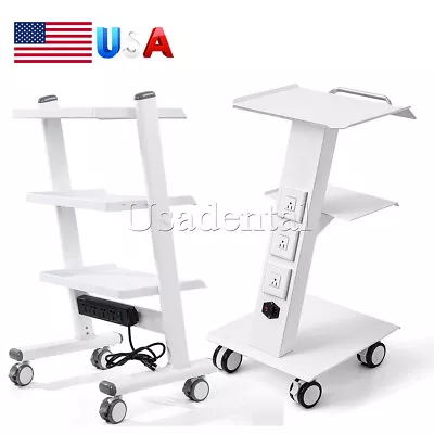 Dental Built-in Socket Cart Trolley Instrument Tool Medical Mobile Delivery • $140.79