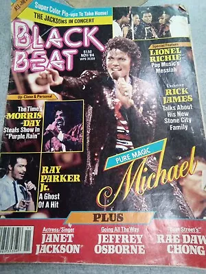 Black Beat Magazine Michael Jackson Cover Lionel Richie Morris Day November 1984 • $150