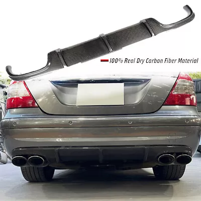 E-Class W211 E55 AMG 2003-06 Carbon Fiber Rear Bumper Diffuser Lip Fits Mercedes • $254.88